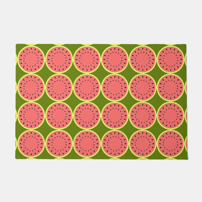 Wassermelone Pink Multi Fußmatte (Vorderseite)