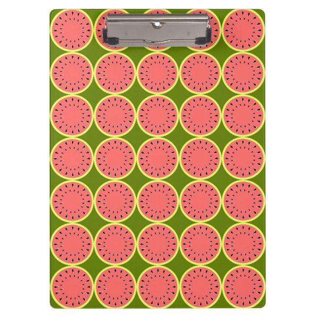 Wassermelone Pink Multi Klemmbrett (Vorderseite)