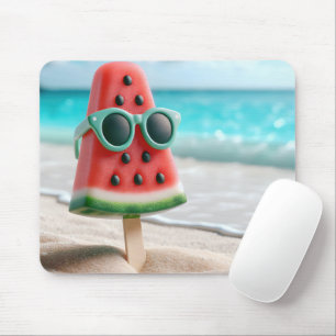 Wassermelone Popsion In Beach Sand Mousepad