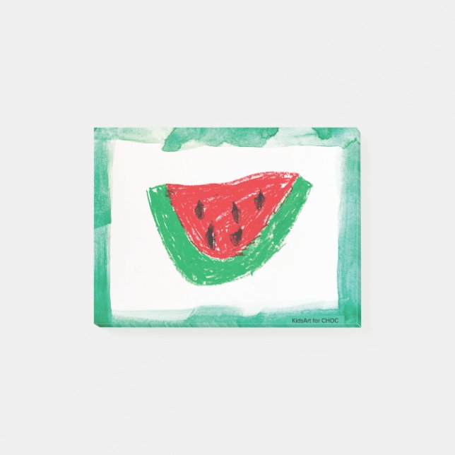 Wassermelone Post-it Klebezettel (Vorderseite)