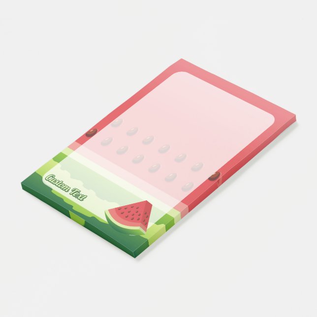 Wassermelone Post-it Klebezettel (angewinkelt)