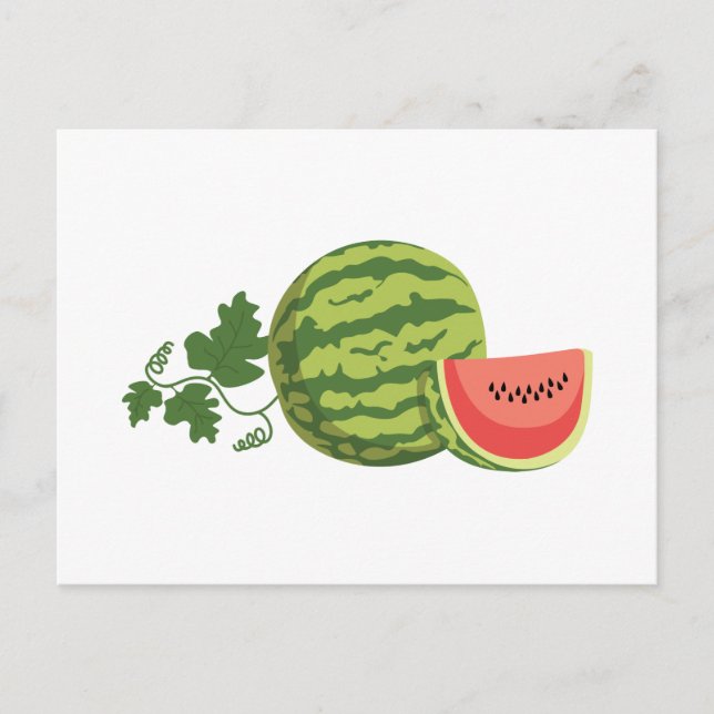 Wassermelone Postkarte (Vorderseite)