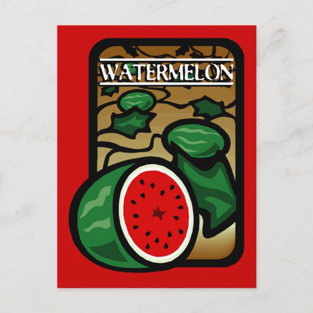 Wassermelone Postkarte (Vorderseite)