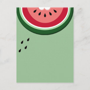 Wassermelone Postkarte