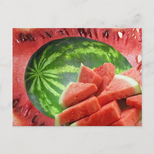 Wassermelone Postkarte (Vorderseite)