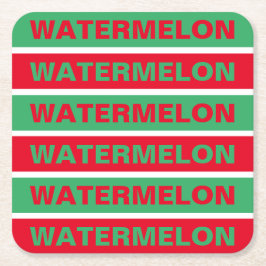 Wassermelone Rechteckiger Pappuntersetzer