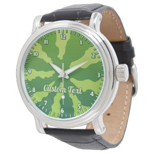 Wassermelone Rind Watch Armbanduhr