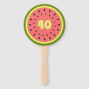 Wassermelone Rosa Alter 40 Fächer