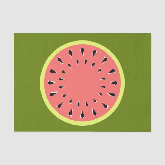 Wassermelone Rosa Papiertaschentuch Seidenpapier (Vorderseite)