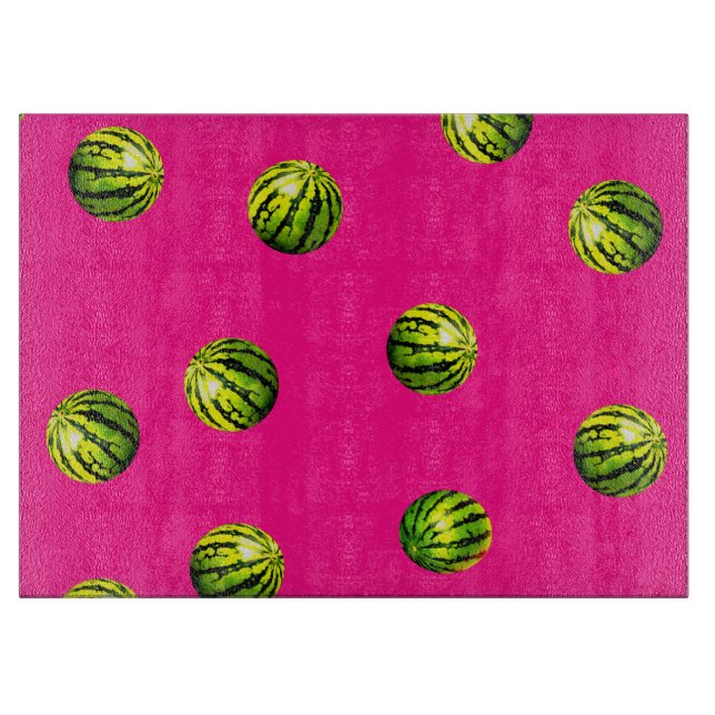 Wassermelone rosa schneidebrett (Vorderseite)