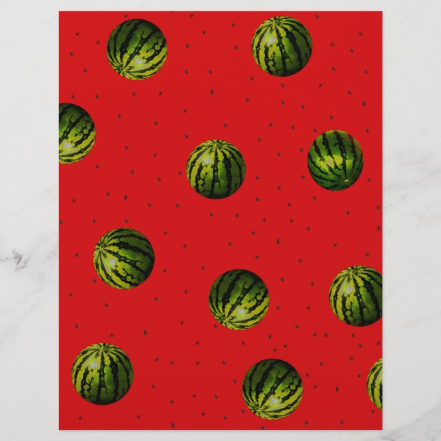 Wassermelone Rot und Samen (Vorderseite)