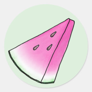 Wassermelone Runder Aufkleber