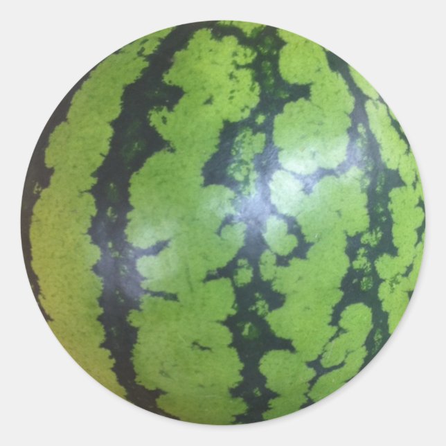Wassermelone Runder Aufkleber (Vorderseite)