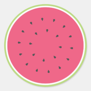 Wassermelone Runder Aufkleber