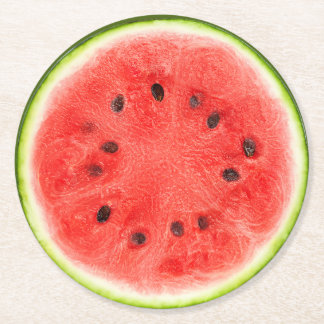 Wassermelone Runder Pappuntersetzer