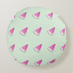 Wassermelone Rundes Kissen