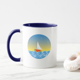 Wassermelone Sailboat Tasse