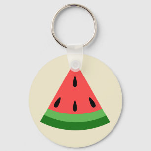 Wassermelone-Scheibe Schlüsselanhänger