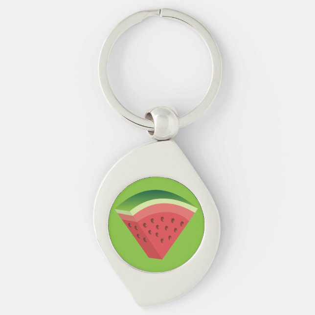Wassermelone Schlüsselanhänger (Vorderseite)