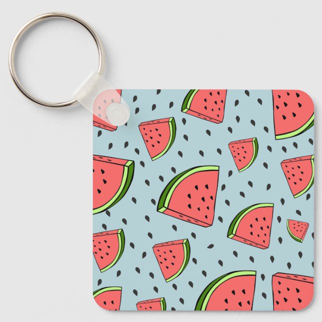 Wassermelone Schlüsselanhänger (Vorderseite)
