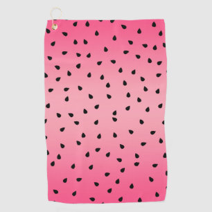 Wassermelone Schwarze Samen Sommer Vibes Saftig Ro Golfhandtuch