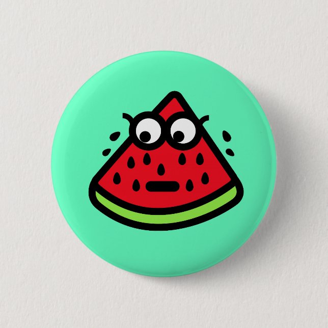 Wassermelone-Schweiß Button (Vorderseite)