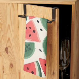 Wassermelone Seamless Muster Hintergrund Geschirrtuch
