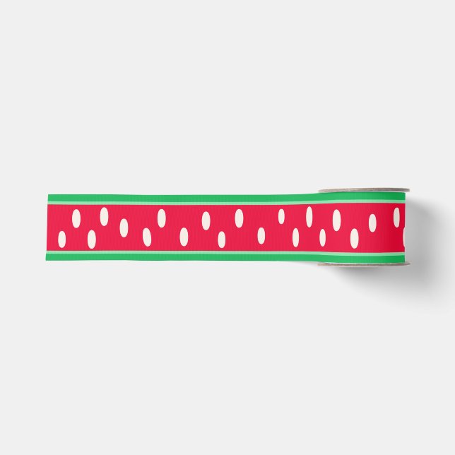 Wassermelone Seeds Ribbon Ripsband (Vorderseite)