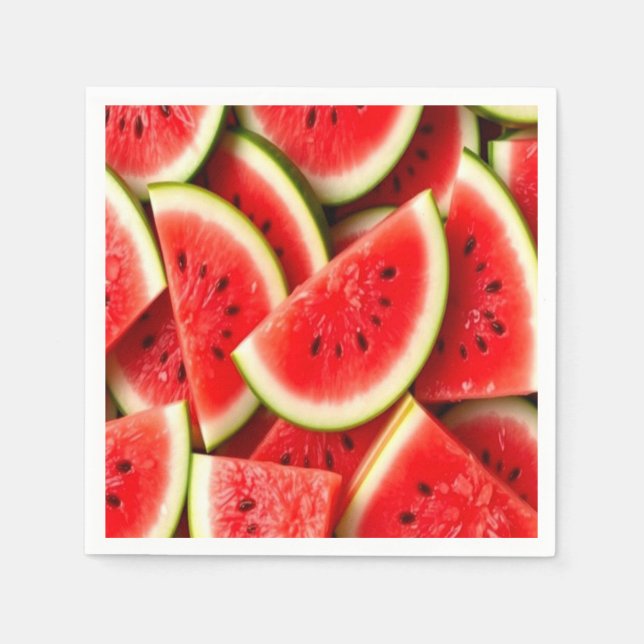 Wassermelone Serviette (Vorderseite)