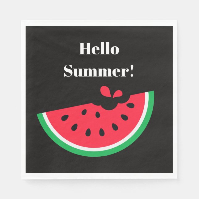 Wassermelone Serviette (Vorderseite)