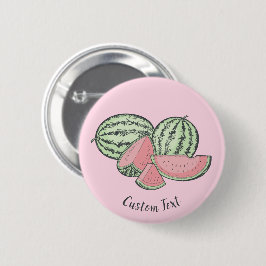 Wassermelone Sketches Button