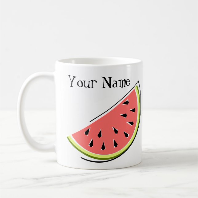 Wassermelone Slice Name Kaffeetasse (Links)