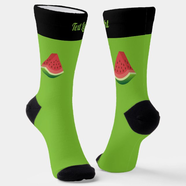 Wassermelone Slice Socks Socken (Gewinkelt)