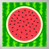 Wassermelone Slice Sommer Früchte mit Rind
