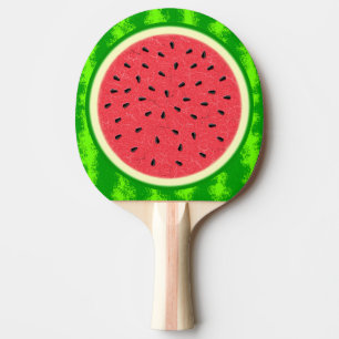 Wassermelone Slice Sommer Früchte mit Rind Tischtennis Schläger