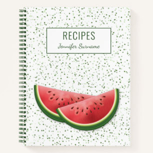 Wassermelone Sommer Frucht Scheiben Rezepte betite Notizbuch