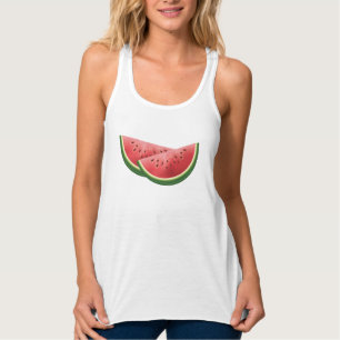 Wassermelone Sommer Obst Scheiben Tank Top