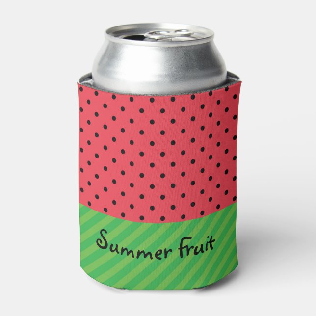 Wassermelone Sommerfrüchte personalisierbare rosa  Dosenkühler (Kanne Vorderseite)