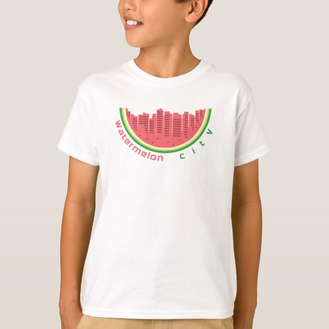Wassermelone Stadt T-Shirt (Vorderseite)