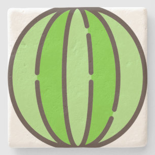 Wassermelone Steinuntersetzer