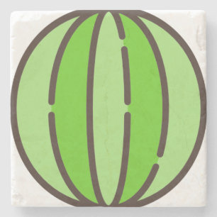 Wassermelone Steinuntersetzer