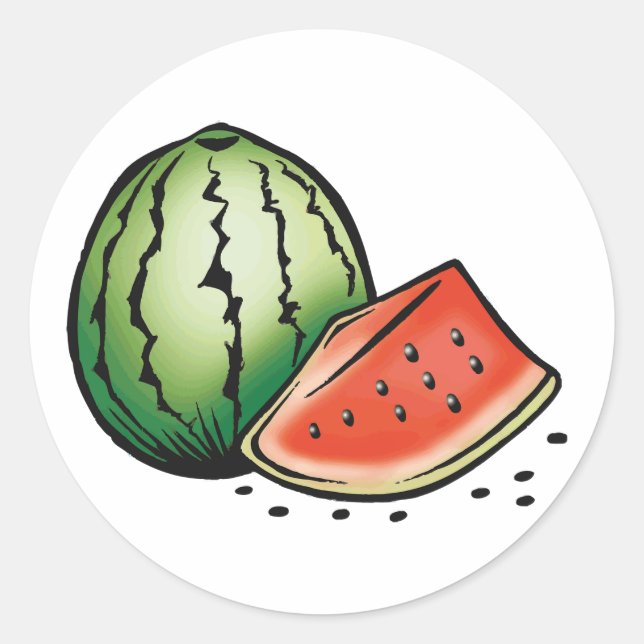 Wassermelone Stickers (Vorderseite)