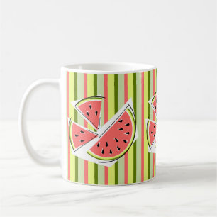 Wassermelone Streifen klassisch Kaffeetasse