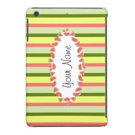 Wassermelone Streifen Klassischer ovaler "Name" ho iPhone 13 Hülle