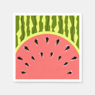 Wassermelone Streifen rosa Servietten Papier