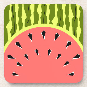 Wassermelone Stripe Pink Getränkeuntersetzer