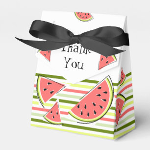 Wassermelone Stücke dünne Streifen Danke Zent Geschenkschachtel