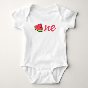 Wassermelone Süße Eine unter vielen 1. Kindergebur Baby Strampler