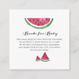 Wassermelone Süße Mädchen Sommer Bücher für Baby Begleitkarte