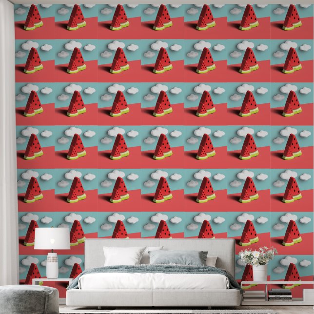 Wassermelone Tapete (Schlafzimmer)